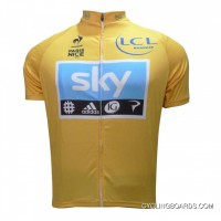 Top Deals 2012 SKY PARIS NICE YELLOW Cycling Jersey Short Sleeve