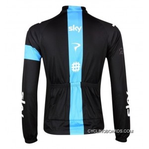 SKY Team 2013 Cycling Long Sleeve Jersey Blue Armband New Release