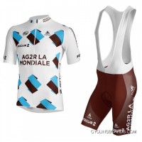 New Release 2013 Ag2R La Mondiale Cycle Jersey + Bib Shorts Kit Tj-579-5023