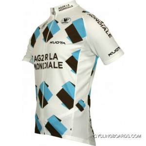 Free Shipping Ag2R La Mondiale 2010 Vermarc Radsport-Profi-Team Short Sleeve Cycling Jersey Tj-056-6218