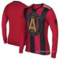 New Year Deals MLS Atlanta United FC Long Sleeve Cycling Jersey Bike Clothing Cycle Apparel Shirt Outfit TJ-646-0654