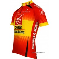 For Sale Caisse D&#039;Epargne Spanischer Meister 2010 Short Sleeve Jersey TJ-109-5056