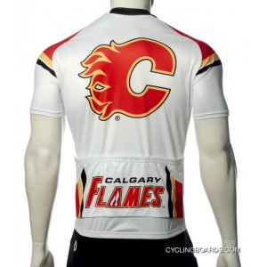 Calgary Flames Cycling Jersey Short Sleeve TJ-092-5467 Super Deals