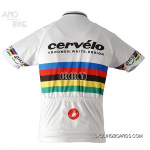 Best 2011 Garmin Cervelo World Champion Short Sleeve Cycling Jersey