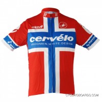 Free Shipping Cervelo Norwegian Champion 2011 Short Sleeve Cycling Jersey