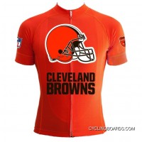 Coupon Nfl Cleveland Browns Short Sleeve Cycling Jersey Tj-273-3571