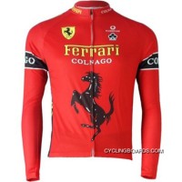 Team Colnago Red Cycling Long Sleeve Jersey Tj-054-3592 Best