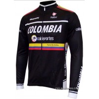 2012 Colombia Coldeportes Winter Fleece Long Sleeve Cycling Jersey Jackets Tj-437-5861 New Release