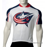 Columbus Blue Jackets Cycling Jersey Short Sleeve Tj-708-0776 New Style