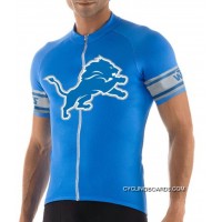 For Sale NFL DETROIT LIONS Cycling Jersey Short Sleeve TJ-452-7698