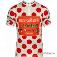 Outlet 2011 Euskaltel Euskadi Bergtrikot Moa Radsport-Profi-Team - Short Sleeve Jersey Tj-073-5048