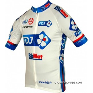 Francaise Des Jeux (Fdj) - Big Mat 2012 - Moa Radsport-Profi-Team Short Sleeve Jersey Tj-681-0911 For Sale