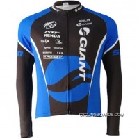 Outlet 2010 Team Giant Cycling Long Sleeve Jersey In Blue TJ-911-0787