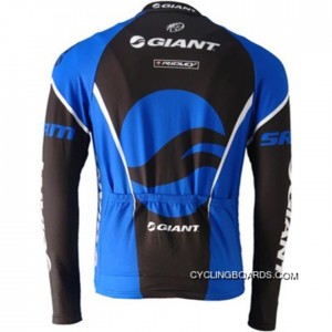 Outlet 2010 Team Giant Cycling Long Sleeve Jersey In Blue TJ-911-0787