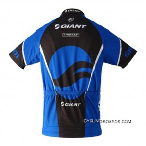 2010 Team Giant Cycling Short Sleeve Jersey In Blue Tj-630-3274 Super Deals