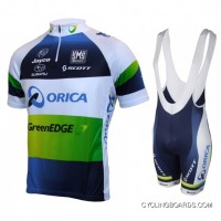 2013 Orica Greenedge Cycle Jersey Short Sleeve + Bib Shorts Kit Tj-236-7177 Super Deals