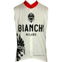 Bianchi Milano Sleeveless Jersey E12MORENO1 White TJ-913-6731 Outlet