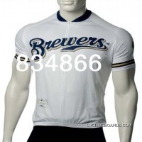 Top Deals MLB Milwaukee Brewers Cycling Jersey Short Sleeve TJ-101-6055