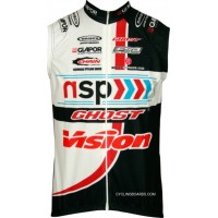 Best NSP-GHOST 2012 Maisch Radsport-Profi-Team Sleeveless Jersey Vest TJ-196-6022
