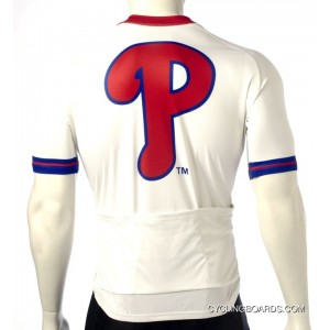 Online Mlb Philadelphia Phillies Cycling Jersey Short Sleeve Tj-038-0127