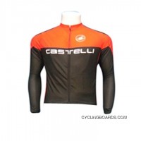 CASTELLI BLACK ORANGE Long Sleeve Jersey Coupon