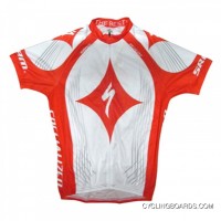 2011 SPECIAZLIZED RED WHITE SHORT SLEEVE CYCLING JERSEY Outlet