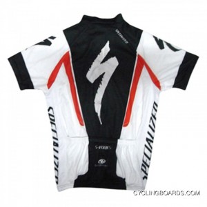 2011 SPECIAZLIZED BLACK WHITE SHORT SLEEVE CYCLING JERSEY Latest