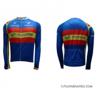 MOVISTAR 2012 SPANISH CHAMPION Cycling Long Sleeve Jersey New Release