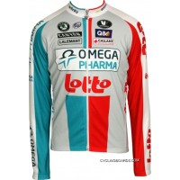 New Style OMEGA PHARMA-LOTTO 2011 Vermarc Radsport-Profi-Team Long Sleeve Jersey