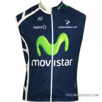 Movistar 2011 Radsport-Profi-Team Sleeveless Jersey Vest New Release