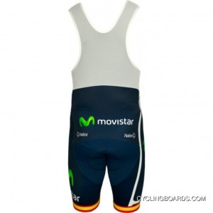 Online Movistar Spanischer Meister 2011 Radsport-Profi-Team Bib Shorts