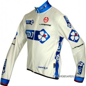 Outlet FRANCAISE DES JEUX FDJ 2011 MOA Radsport-Profi-Team- Winter Fleece Long Sleeve Jersey Jacket