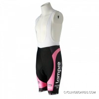 Free Shipping Lampre Black Pink Cycling Bib Shorts