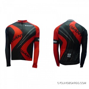 For Sale 2012 Giant Black-Red Cycling Long Sleeve Jersey