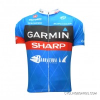 Free Shipping Garmin-Barracuda Garmin-Sharp Tdf 2012 Short Sleeve Jersey