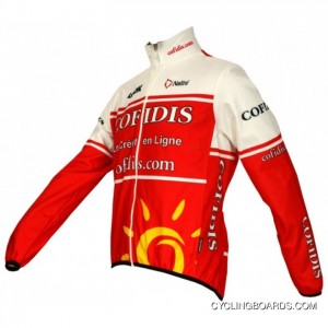 Cofidis 2011 Radsport-Profi-Team-Winter Fleece Long Sleeve Jersey Jacket For Sale