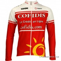 Cofidis 2011 Radsport-Profi-Team-Long Sleeve Jersey Free Shipping