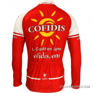 Cofidis 2011 Radsport-Profi-Team-Long Sleeve Jersey Free Shipping