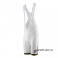 Free Shipping Bianchi White - World Champion Cycling Bib Shorts