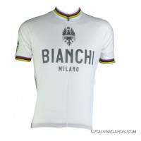 Bianchi World Champion White Jersey Short Sleeve Outlet