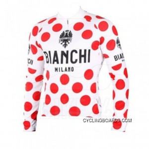Bianchi Polka Dot - Tour De France Cycling Winter Jacket Best