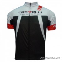 New Year Deals New CASTELLI RED-Black Cycling Short Sleeve Jersey