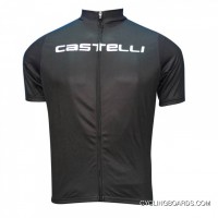 New Style 2012 CASTELLI BLACK Cycling Short Sleeve Jersey