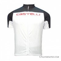 Discount 2012 Castelli White-Black Cycling Short Sleeve Jersey