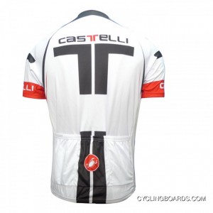 New Release 2012 Castelli White Cycling Short Sleeve Jersey