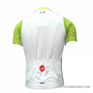 New 2012 CASTELLI WHITE-GREEN Cycling Short Sleeve Jersey New Style