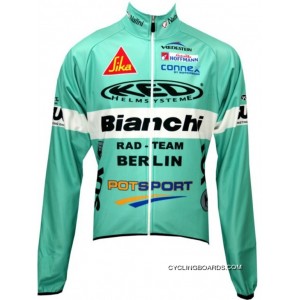 Bianchi Berlin 2010 Nalini Radsport-Profi-Team Winter Fleece Long Sleeve Cycling Jersey Jacket Free Shipping