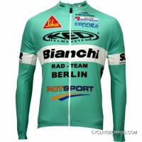 Outlet Bianchi Berlin 2010 Nalini Radsport-Profi-Team - Long Sleeve Jersey Jacket