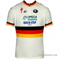 Discount OMEGA PHARMA-QUICKSTEP German Champion 2011 12 Vermarc Professional Cycling Team - Cycling Jersey Short Sleeve
