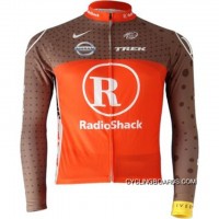New Release 2010 RadioShack Red Cycling Long Sleeve Jersey TJ-029-6213